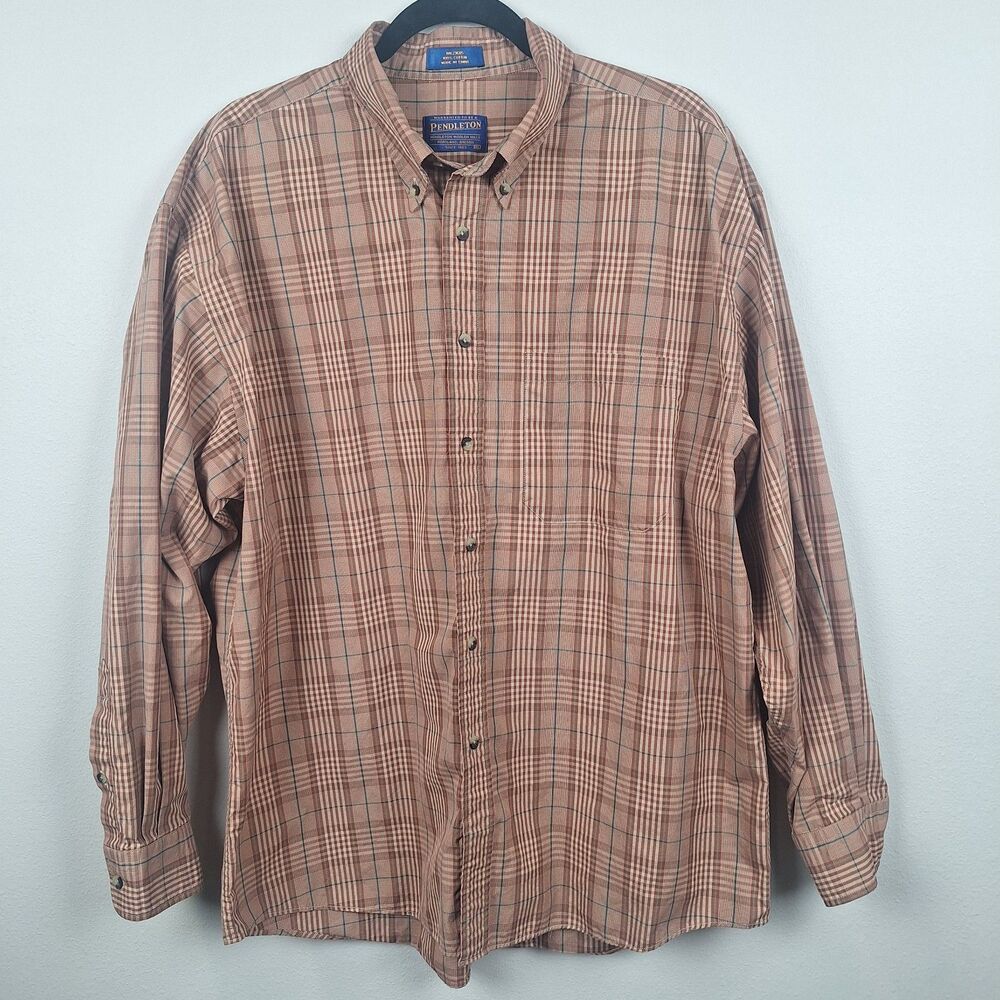 Pendleton Woolen Mills Button Down Mens Size XL in Red Plaid